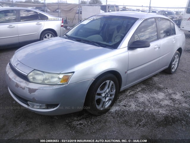 1G8AL52FX3Z134096 - 2003 SATURN ION LEVEL 3 SILVER photo 2