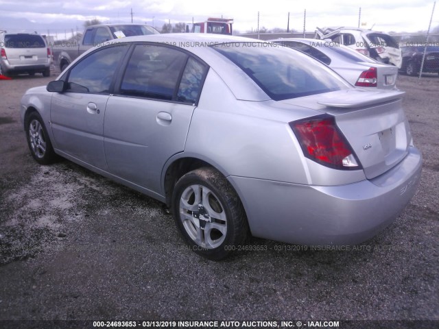 1G8AL52FX3Z134096 - 2003 SATURN ION LEVEL 3 SILVER photo 3