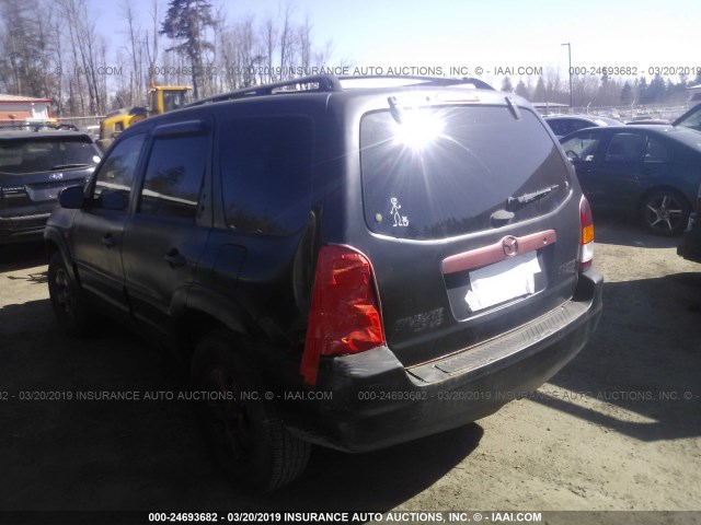 4F2YU09141KM49836 - 2001 MAZDA TRIBUTE LX/ES BLACK photo 3