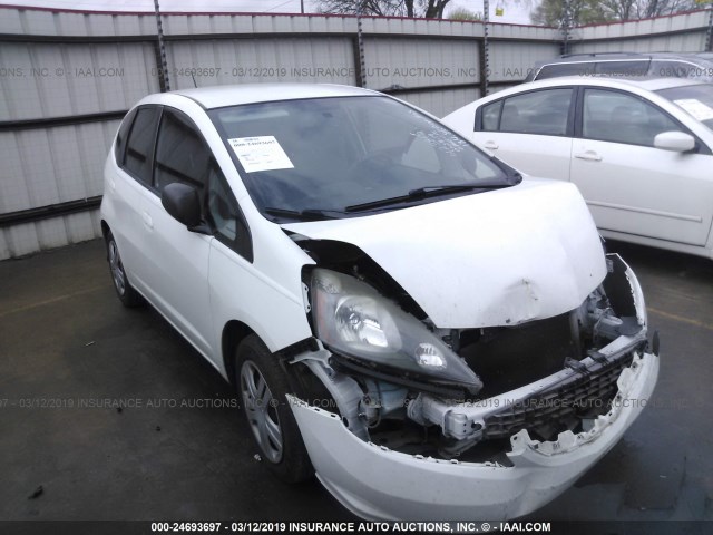 JHMGE8H39BC025279 - 2011 HONDA FIT WHITE photo 1