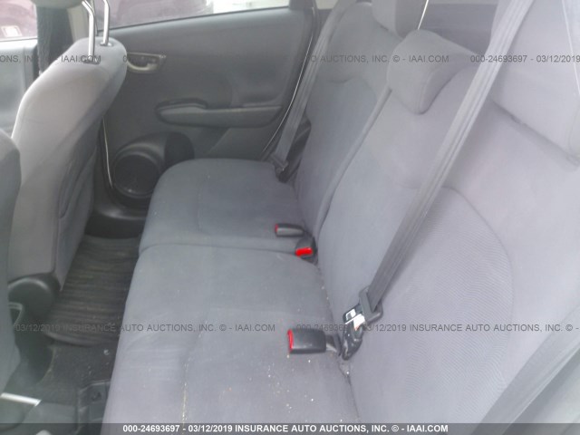 JHMGE8H39BC025279 - 2011 HONDA FIT WHITE photo 8