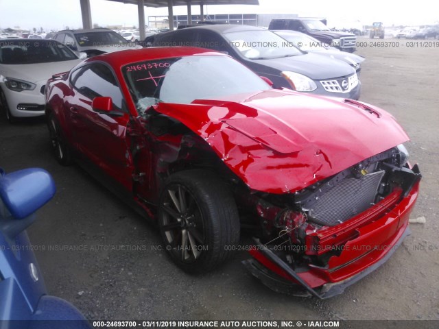 1FA6P8CF7F5382355 - 2015 FORD MUSTANG GT RED photo 1