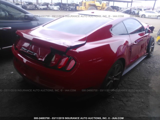 1FA6P8CF7F5382355 - 2015 FORD MUSTANG GT RED photo 4