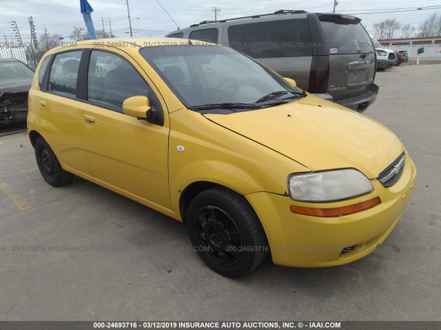 KL1TD62665B386321 - 2005 CHEVROLET AVEO LS YELLOW photo 1