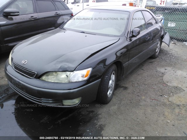 JT8BF28G1X0213276 - 1999 LEXUS ES 300 BLACK photo 2