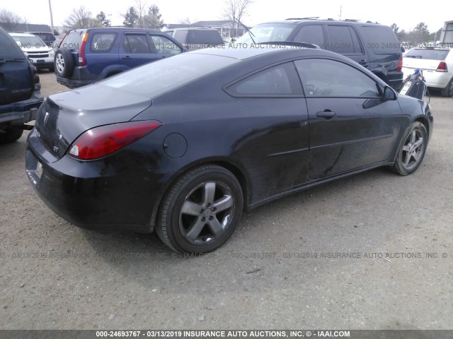 1G2ZH158164157627 - 2006 PONTIAC G6 GT BLACK photo 4