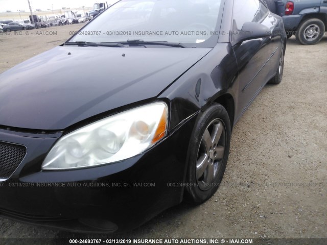 1G2ZH158164157627 - 2006 PONTIAC G6 GT BLACK photo 6