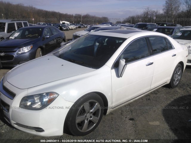 1G1ZD5E06CF302372 - 2012 CHEVROLET MALIBU 2LT WHITE photo 2