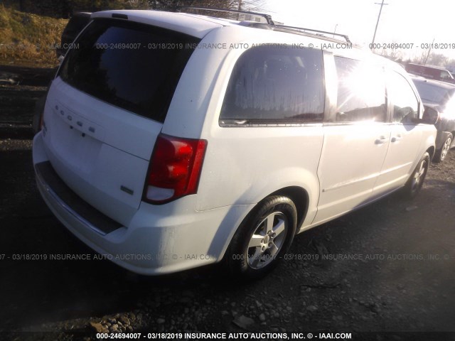 2C4RDGCG5CR263298 - 2012 DODGE GRAND CARAVAN SXT WHITE photo 4