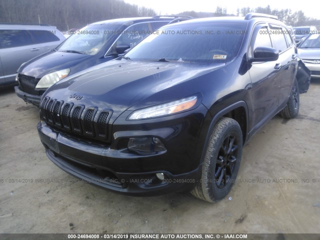 1C4PJMCS5EW178104 - 2014 JEEP CHEROKEE LATITUDE BLACK photo 2