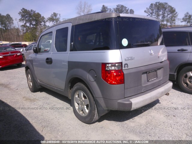 5J6YH18553L013714 - 2003 HONDA ELEMENT EX SILVER photo 3