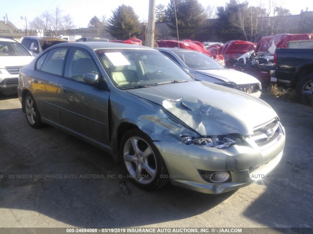 4S3BL626497219424 - 2009 SUBARU LEGACY 2.5I LIMITED GREEN photo 1