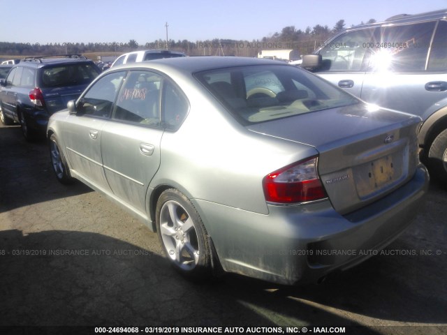 4S3BL626497219424 - 2009 SUBARU LEGACY 2.5I LIMITED GREEN photo 3