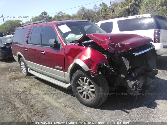 1FMFK18518LA73815 - 2008 FORD EXPEDITION EL EDDIE BAUER MAROON photo 1