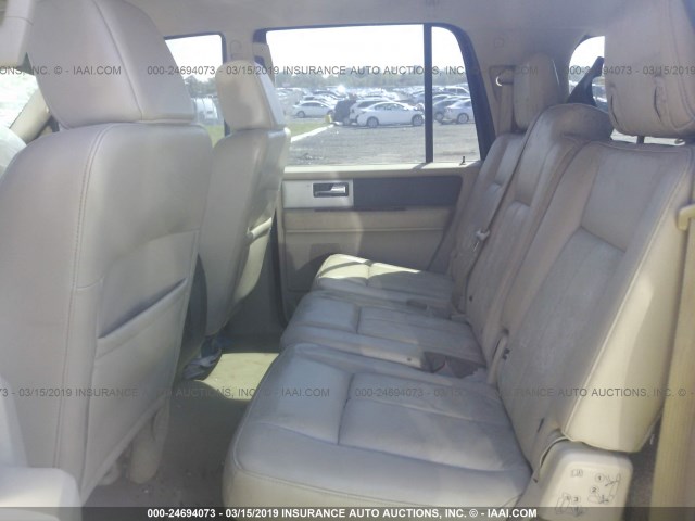 1FMFK18518LA73815 - 2008 FORD EXPEDITION EL EDDIE BAUER MAROON photo 8