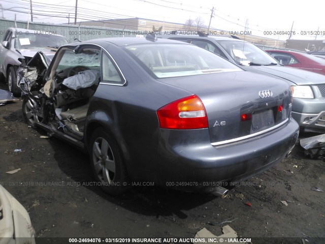 WAULT64B34N035365 - 2004 AUDI A6 3.0 QUATTRO GRAY photo 3