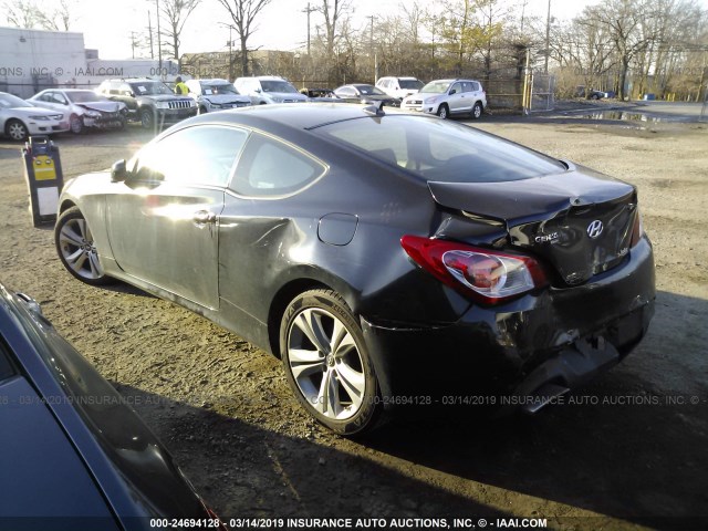 KMHHT6KD8BU057857 - 2011 HYUNDAI GENESIS COUPE 2.0T BLACK photo 3