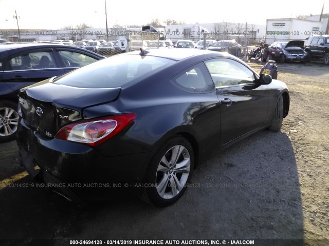 KMHHT6KD8BU057857 - 2011 HYUNDAI GENESIS COUPE 2.0T BLACK photo 4