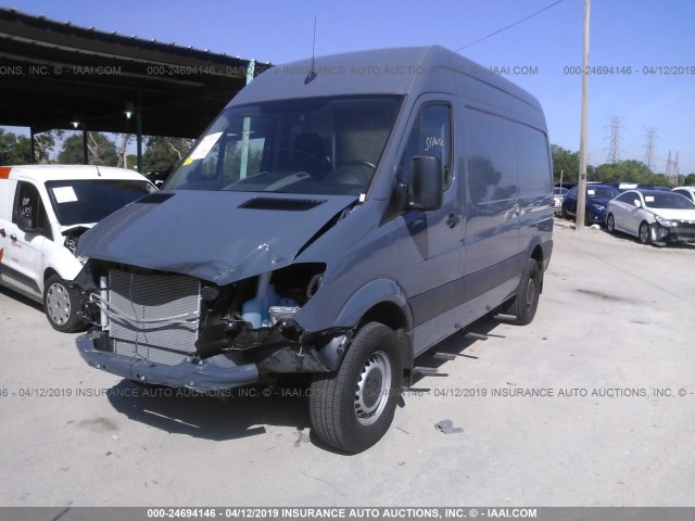 WD3PE7CDXJP641294 - 2018 MERCEDES-BENZ SPRINTER 2500 GRAY photo 2