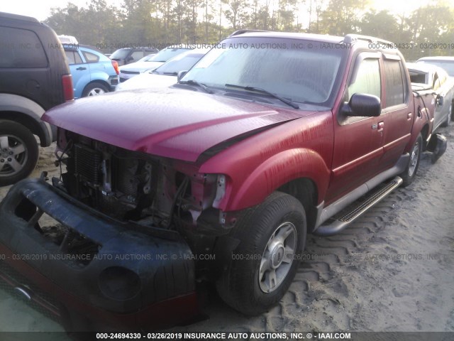 1FMDU77K24UA61561 - 2004 FORD EXPLORER SPORT TR  RED photo 2