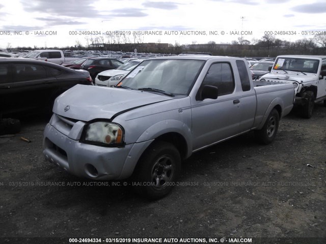 1N6DD26S31C381821 - 2001 NISSAN FRONTIER KING CAB XE SILVER photo 2