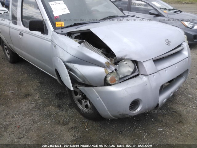 1N6DD26S31C381821 - 2001 NISSAN FRONTIER KING CAB XE SILVER photo 6