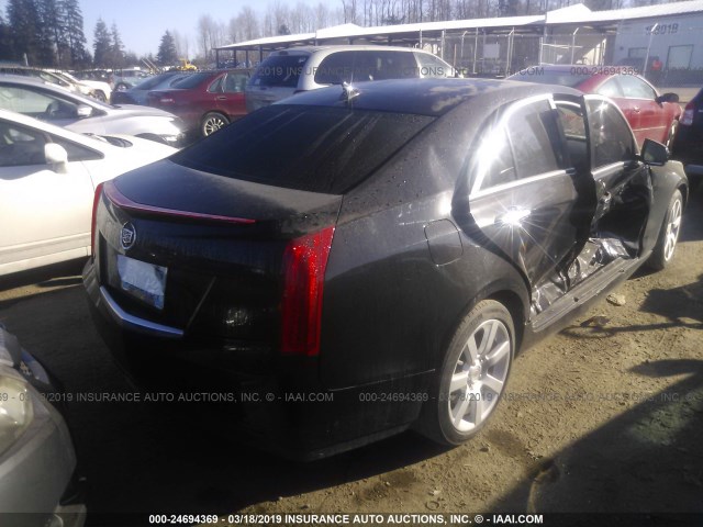 1G6AA5RA2E0101335 - 2014 CADILLAC ATS BLACK photo 4