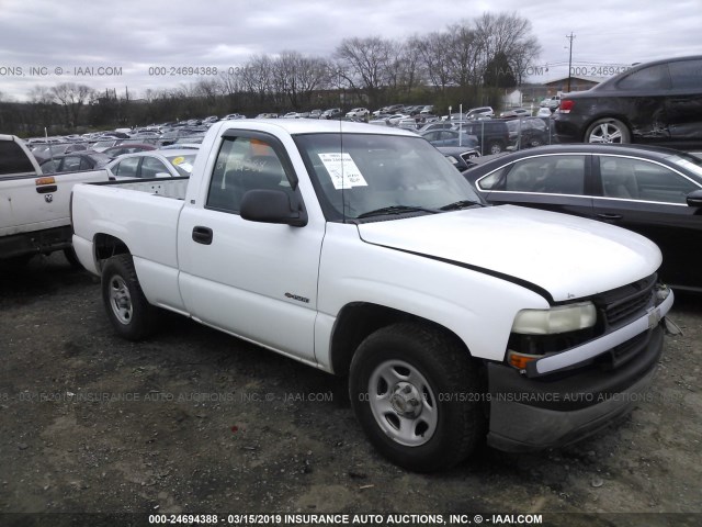 1GCEC14Z42Z301039 - 2002 CHEVROLET SILVERADO C1500 WHITE photo 1