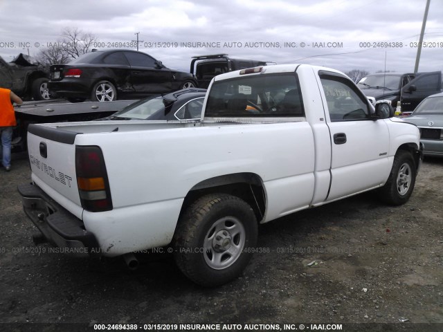 1GCEC14Z42Z301039 - 2002 CHEVROLET SILVERADO C1500 WHITE photo 4