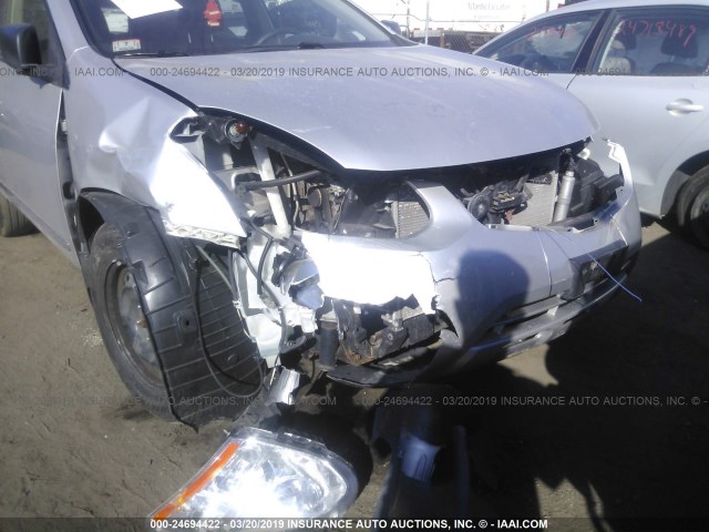 JN8AS5MV6DW630548 - 2013 NISSAN ROGUE S/SV SILVER photo 6