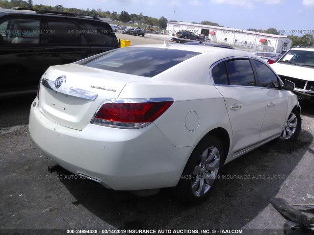 1G4GD5E35CF154218 - 2012 BUICK LACROSSE PREMIUM WHITE photo 4