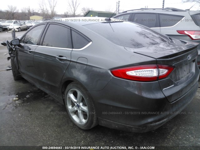 3FA6P0G70GR156743 - 2016 FORD FUSION S GRAY photo 3