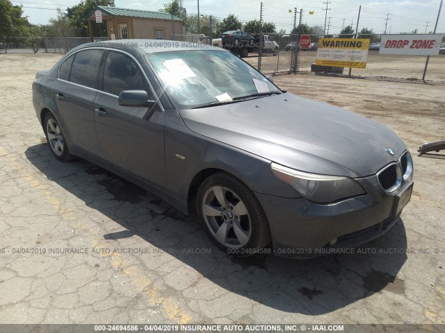 WBANE53586CK90049 - 2006 BMW 525 I GRAY photo 1