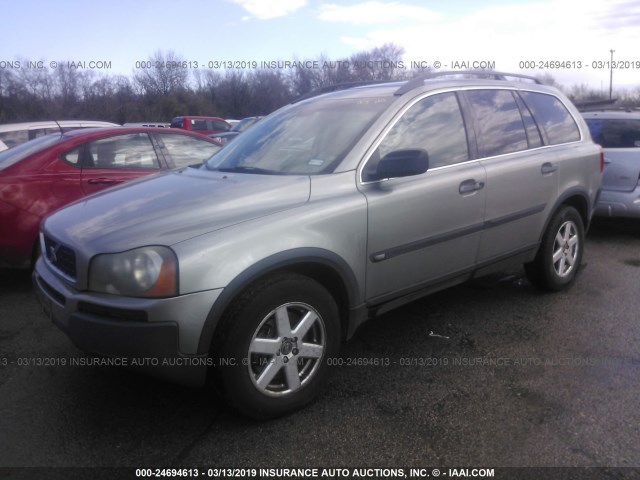 YV4CY592X61291730 - 2006 VOLVO XC90 BEIGE photo 2