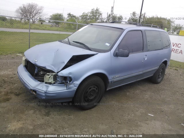 4N2DN11W0SD868584 - 1995 NISSAN QUEST XE/GXE Light Blue photo 2