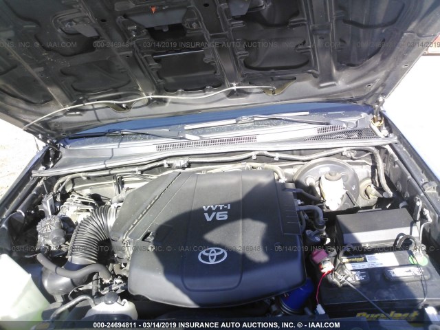 3TMLU4EN9CM090098 - 2012 TOYOTA TACOMA DOUBLE CAB 灰色 照片 10