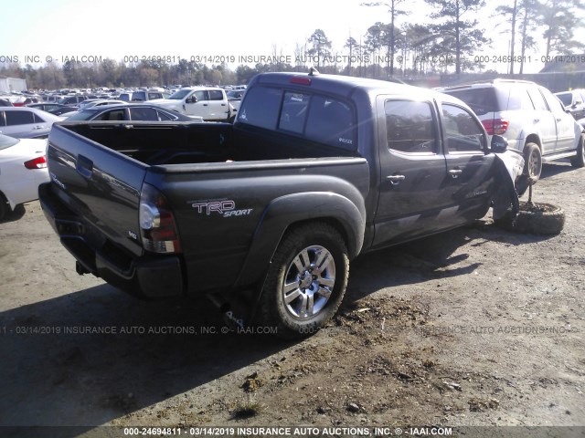 3TMLU4EN9CM090098 - 2012 TOYOTA TACOMA DOUBLE CAB 灰色 照片 4