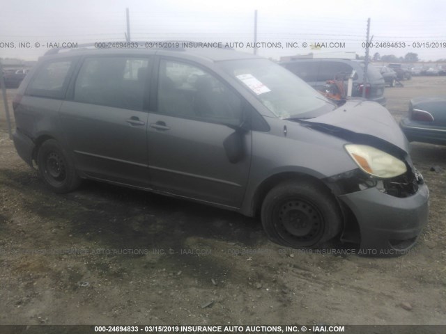 5TDZA23C35S299221 - 2005 TOYOTA SIENNA CE/LE GRAY photo 1