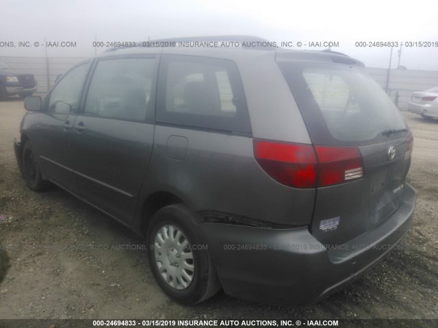 5TDZA23C35S299221 - 2005 TOYOTA SIENNA CE/LE GRAY photo 3