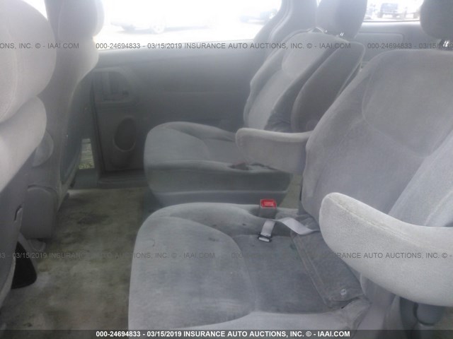 5TDZA23C35S299221 - 2005 TOYOTA SIENNA CE/LE GRAY photo 8