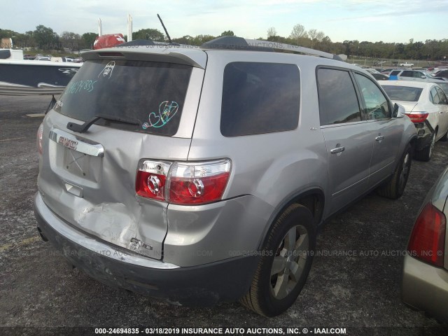 1GKKVRED8BJ147968 - 2011 GMC ACADIA SLT-1 SILVER photo 4