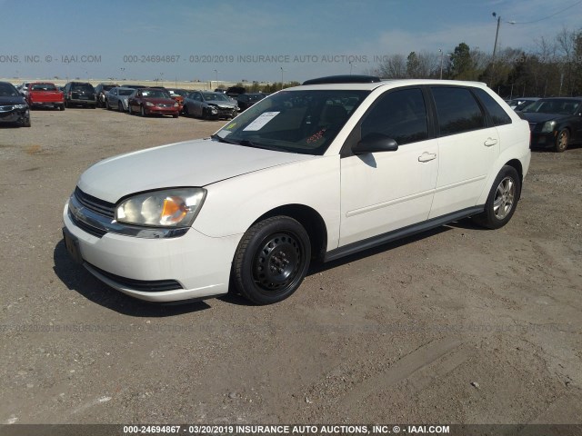 1G1ZT64865F209323 - 2005 CHEVROLET MALIBU MAXX LS WHITE photo 2