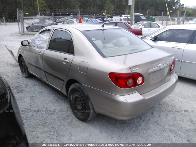 2T1BR32E85C347324 - 2005 TOYOTA COROLLA CE/LE/S GOLD photo 3