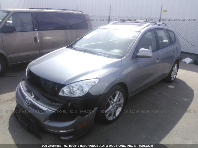 KMHDC8AE2CU147673 - 2012 HYUNDAI ELANTRA TOURING GLS/SE GRAY photo 2