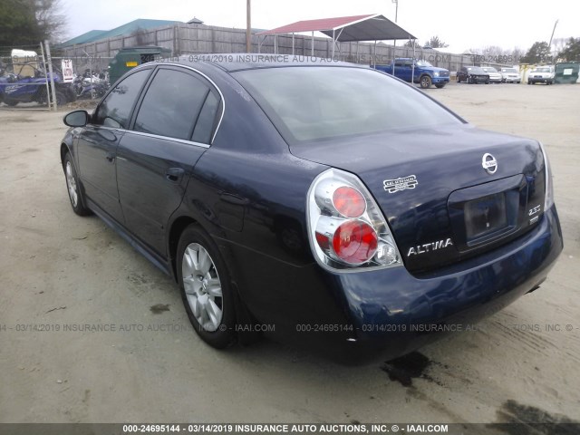 1N4AL11D76N431276 - 2006 NISSAN ALTIMA S/SL Dark Blue photo 3