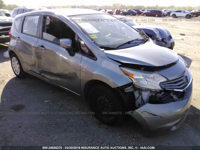 3N1CE2CP5FL381698 - 2015 NISSAN VERSA NOTE S/S PLUS/SV/SL/SR SILVER photo 1