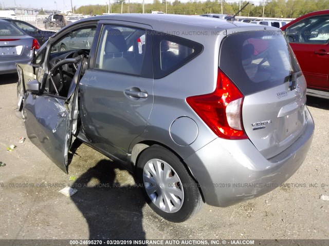 3N1CE2CP5FL381698 - 2015 NISSAN VERSA NOTE S/S PLUS/SV/SL/SR SILVER photo 3
