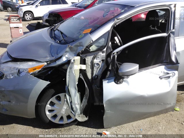 3N1CE2CP5FL381698 - 2015 NISSAN VERSA NOTE S/S PLUS/SV/SL/SR SILVER photo 6