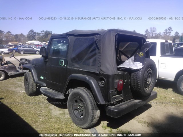 1J4FA39S73P375709 - 2003 JEEP WRANGLER COMMANDO/X BLACK photo 3