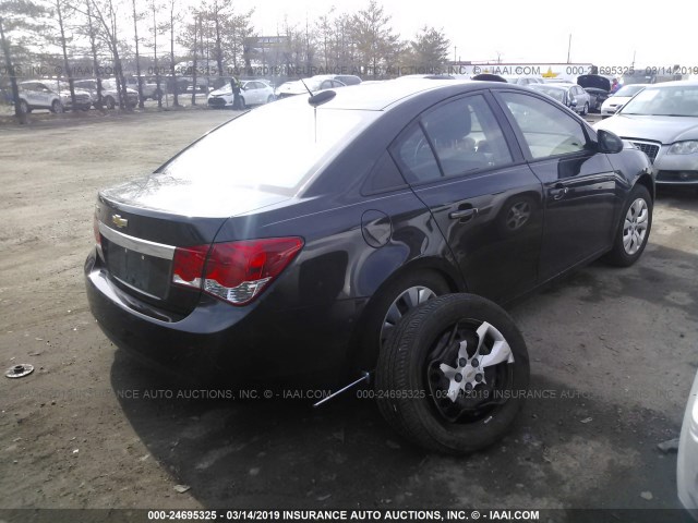 1G1PA5SG0F7293605 - 2015 CHEVROLET CRUZE LS BLACK photo 4